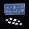 1PCS 3D Embossed Soft Stamping Plate Reusable DIY Gel Stencils for Christmas Carving Winter Snowflake Silicone Nail Art Mold