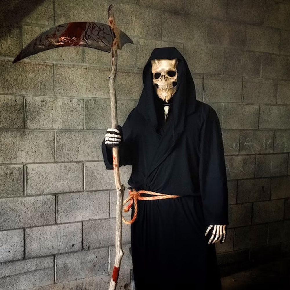 Хэллоуин Смерть Череп Маска Демон Череп Ужас Хэллоуин Маска Косплей Вечеринка Опора Танец Выпускного Вечера Защита