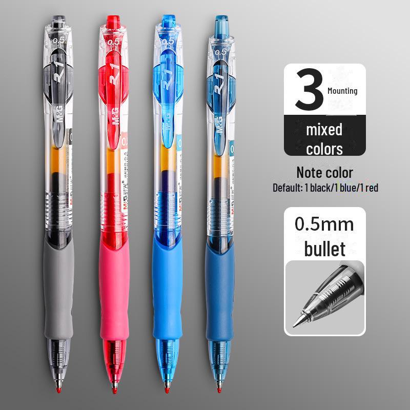 Студенческий экзамен 0,5 мм гелевая ручка с черным углеродным покрытием, шариковая ручка, ручка для подписи