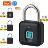 Замок с отпечатком пальца без ключа с приложением Tuya, водонепроницаемый замок безопасности ящика, работающий от батареи, для дома, общежития, заводских мастерских