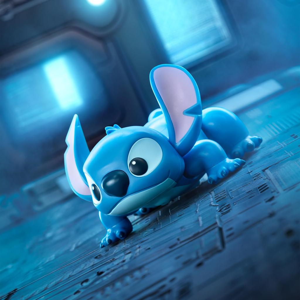 52TOYS STITCH Серия «Рядом с тобой», Заводные фигурки, Шарнирный сюрприз-бокс, Заводные игрушки, Фигурки для обмена, Коллекционные фигурки, Раскрашенный гашапон