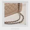 Diamond Flap Genuine Leather Women's Chain Shoulder Bag - Trendy High-Grade Small Square Crossbody for Autumn/Winter