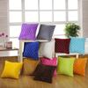 Plush Cushion Cover Sofa Lumbar  Cover Home Decoration Solid Colorful