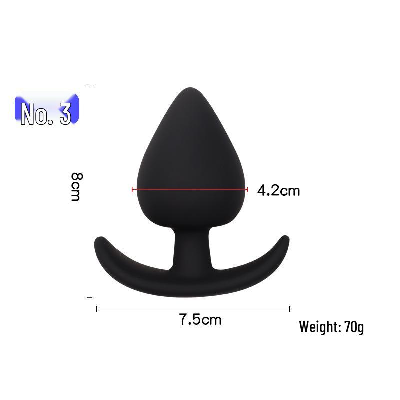 Силиконовая анальная пробка в форме персика: Скрытое ношение, Веселье на заднем дворе, Самоудовлетворение, SM-игры, Дилатация и Прелюдия Взрослая игрушка