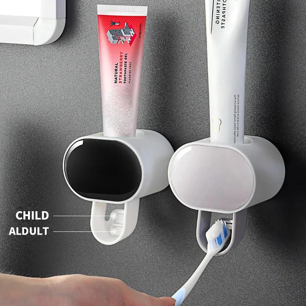 Automatic Toothpaste Dispenser Bathroom Accessories Home Bathroom Toothpaste Dispenser Toothbrush Holder Bathroom Supplies