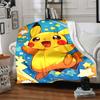 1pc Pikachu Star Flannel Blanket, Soft Skin Friendly with Digital Printing, Various Sizes Available for Family, Friends, Birthday