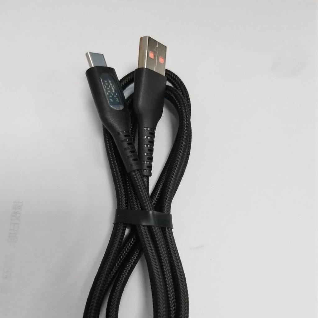 100W Type-C Fast Charge Cable with Intelligent Digital Display, 6A Real-Time Super Fast Charging