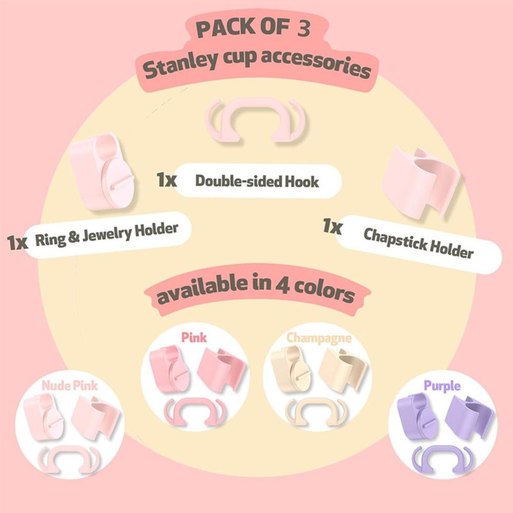 3 шт./набор Многофункциональный органайзер для губной помады Зажим для хранения губной помады Аксессуары для стакана для воды