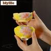 Расписанная вручную чашка для чая с лилией, чашка для чая в стиле дзен, милая чашка, чашка для дегустации чая, чашка для аромата, мастерские чашки цзяньчжань, чайная посуда для Тигуаньинь