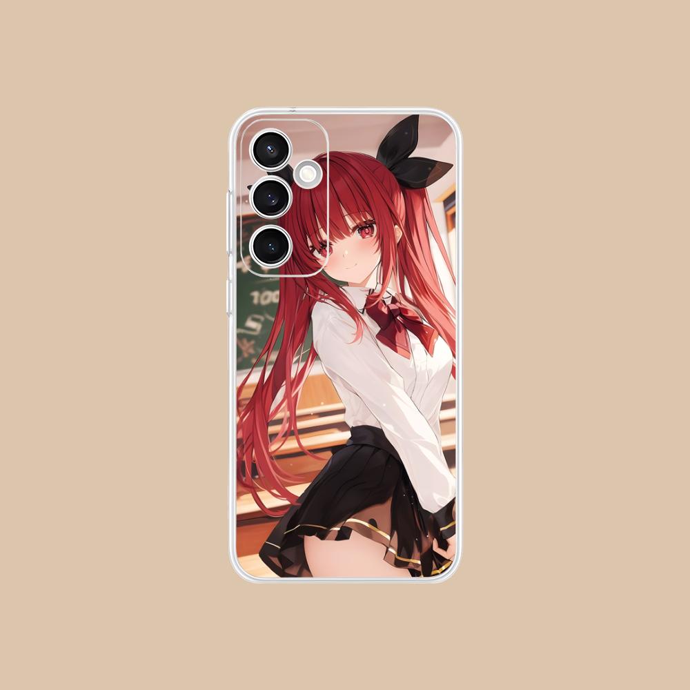Date a Live Котори Ицука Прозрачный чехол для мобильного телефона для Samsung Galaxy S25 S24 S23 S22 S21Plus FE Ultra Цветной чехол
