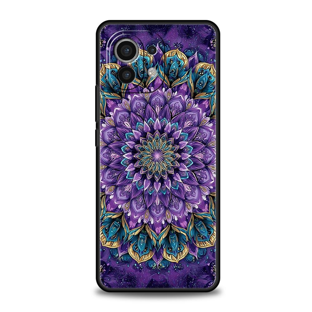 Чехол-бампер с индийским узором мандала для Xiaomi Mi 17 Pro Max 15 14 13 12 11 Ultra 15T 14T 13T 12T 11T Pro Lite из мягкого ТПУ