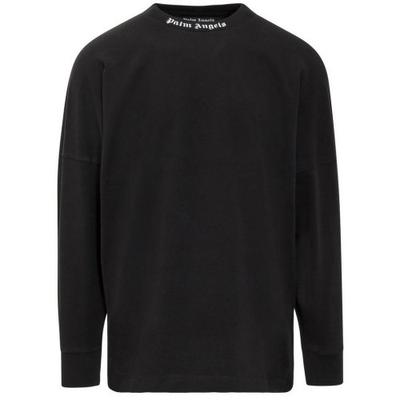 Мужская классическая футболка с длинным рукавом Palm Angels с логотипом