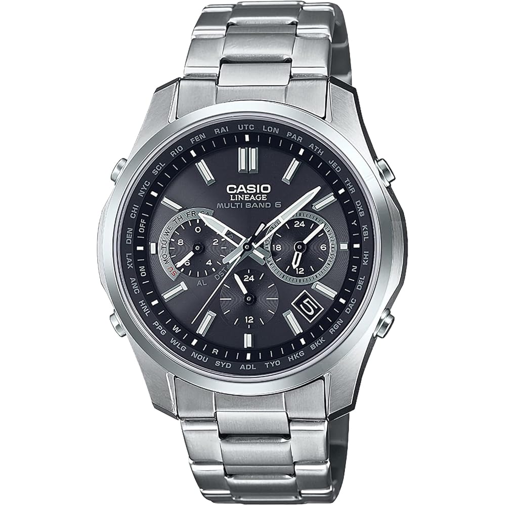 Часы Casio Lineage (Официальный японский продукт) Радиоуправляемая солнечная титановая модель LIW-M610TSE-1AJF Мужская Серебристая