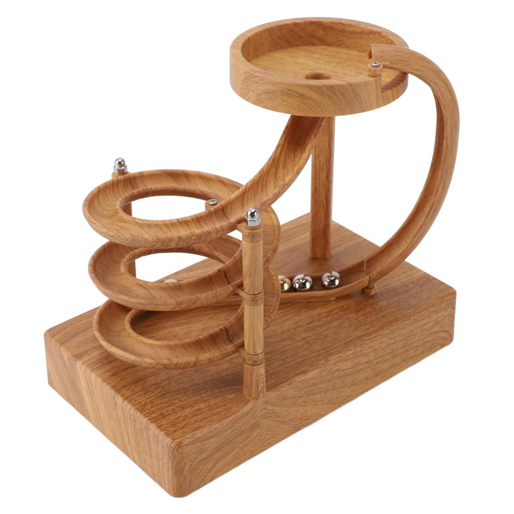 Кинетическое искусство, машина вечного движения, наука, физика, электронный вечный двигатель, настольный декор для дома для студентов, подростков и взрослых (Дерево)