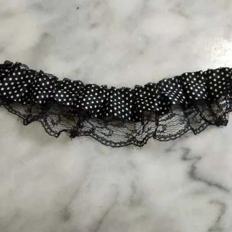 4 см в ширину, белый, черный, двухслойный, 3D, полиэстеровый тюль, кружевная ткань, вышитая лента, отделка края, воротник, платье, украшенное, своими руками, поделки