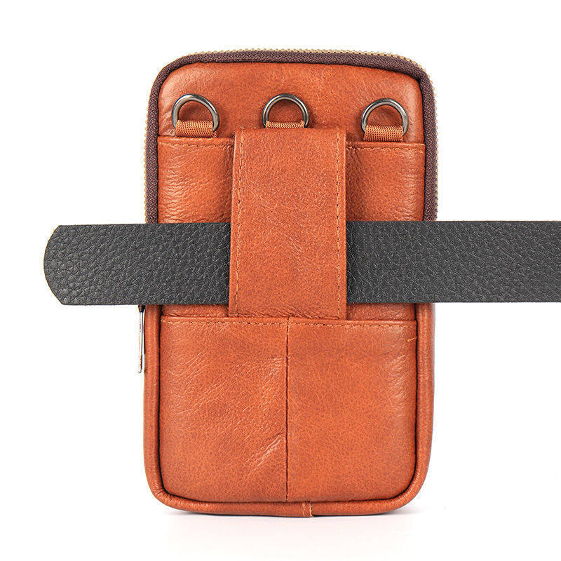 Мужская дорожная сумка через плечо, кошелек для телефона, кобура для телефона, кожаный пояс, маленькая сумка-мессенджер