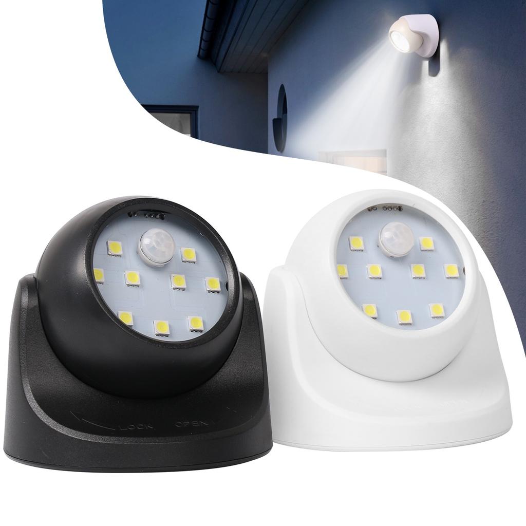 1 Pcs 360° Battery Operated Indoor Outdoor Night Light Garden Motion Sensor Security Led Light Lamp ZPG