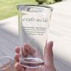 Korean Glasses Cold Cup Premium Glass Cups With Lids And Straws For On Go Sipping Creative Letters