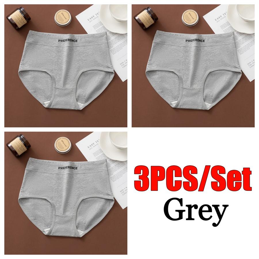 3PCS/Set Letter Seamless Women Panties Underpanties Sports Soft Female Underwear Large Size Sexy Pure Cotton Women's Intimates