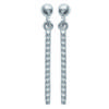[K5152] - Silver 'Choregraphie' Earrings Silver (rhodium Plated) - 25x3 Mm