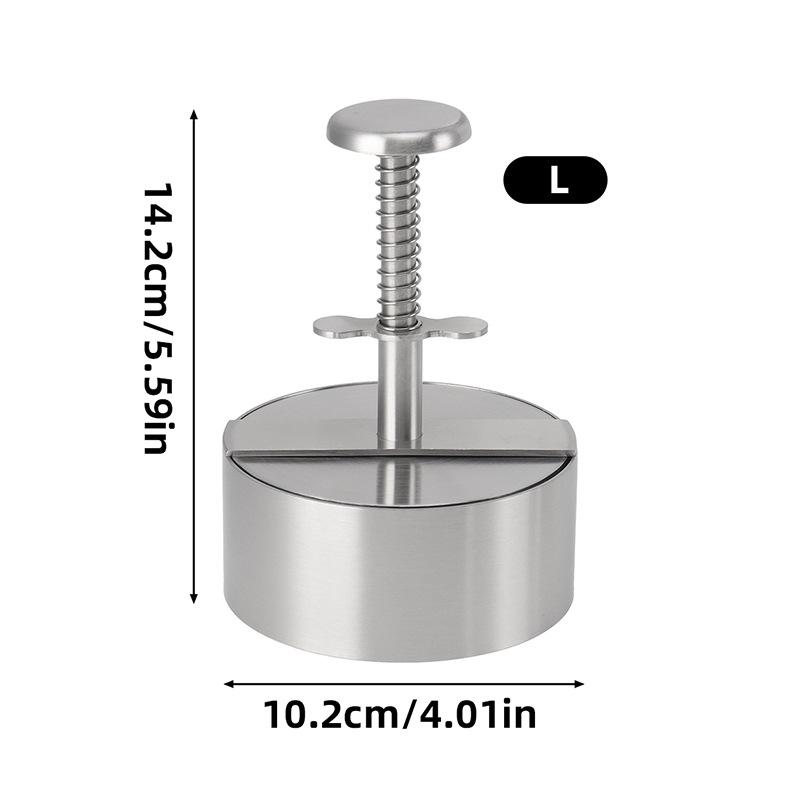 Stainless Steel Non-stick Hamburger Press for Kitchen
