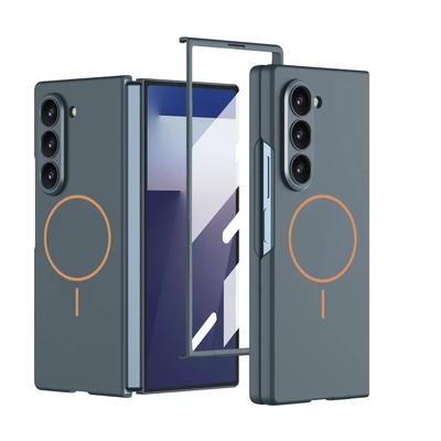 Чехол для телефона MagSafe для Samsung Galaxy Z Fold 7 5G Магнитная беспроводная зарядка с защитной пленкой для экрана