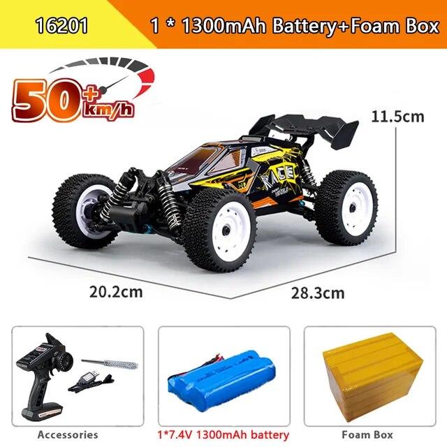 Новый автомобиль 4x4 с дистанционным управлением, 50 км/ч, со светодиодными фонарями, внедорожный 4x4, высокоскоростной дрифтовый монстр-трак, бесщеточный гоночный автомобиль для детей и взрослых, игрушки в подарок