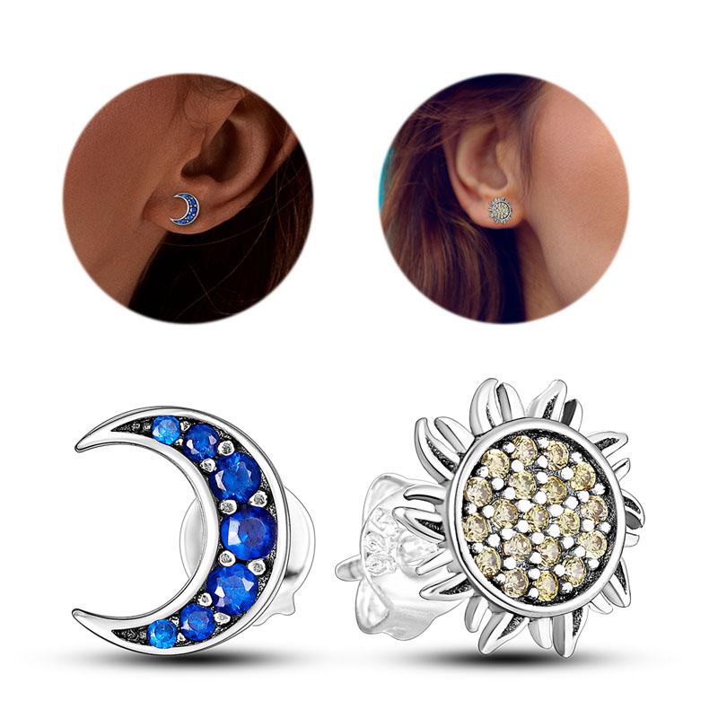 Серьги-гвоздики из натурального серебра S925 с перьями любви, оригинальные подвески-кольца для женщин и девочек, серьги-гвоздики, ювелирные изделия, подарки