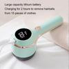 Electric Lint Remover LED Display 6 Blades 3 Speed USB Rechargeable Sweater Defuzzer for Coats Curtains