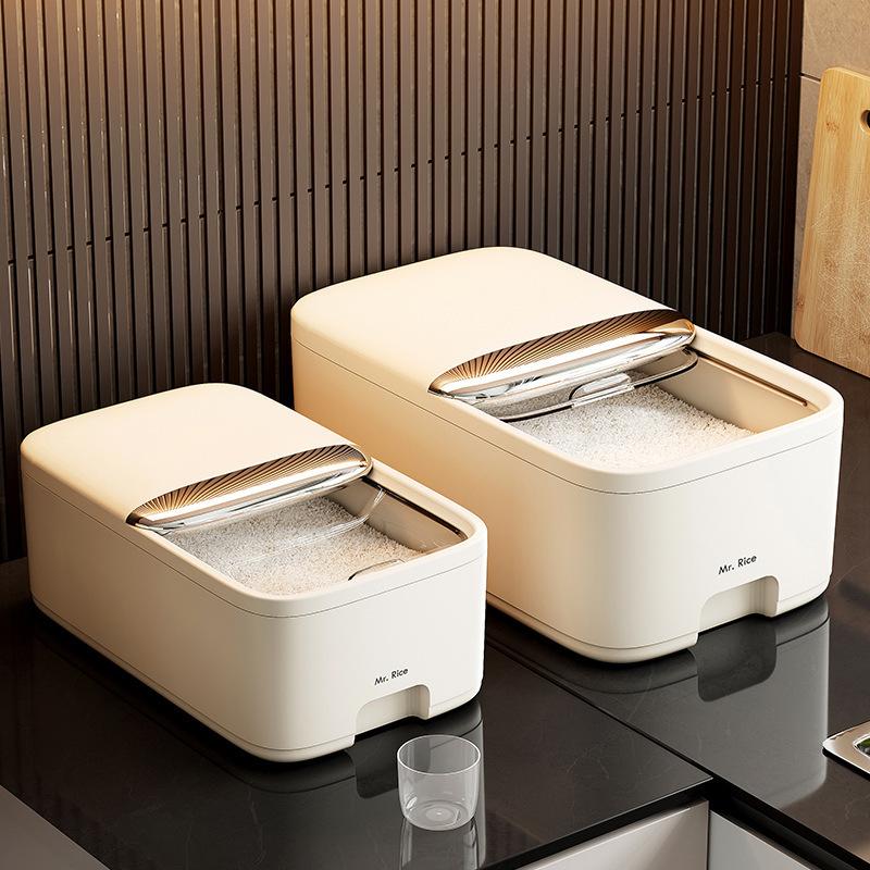 Rice bucket household food grade insect-proof and moisture-proof rice tank rice box flour bucket storage tank rice miscellaneous grain storage box