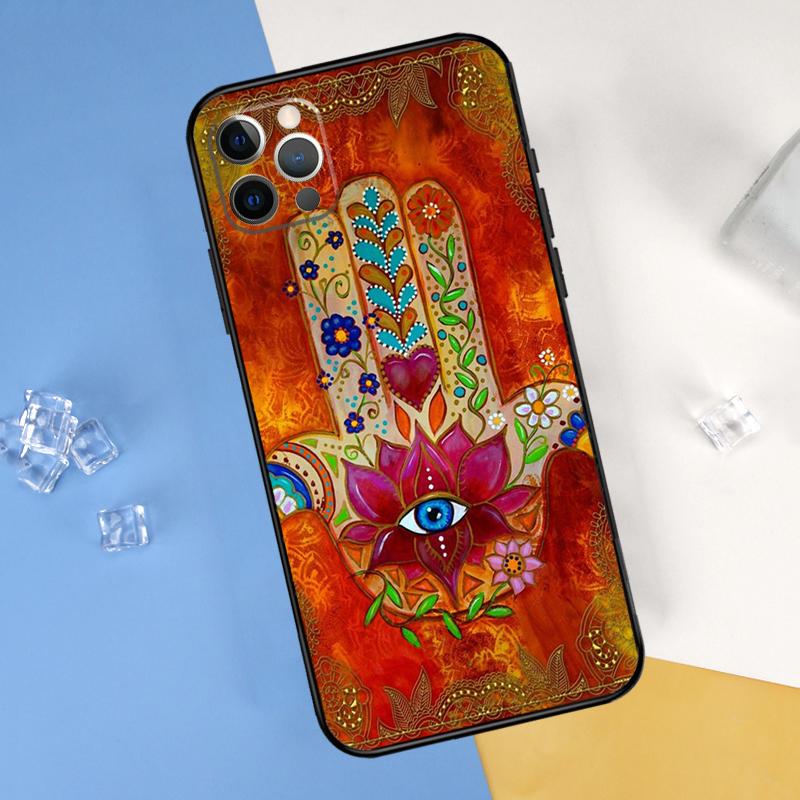 Чехол-рука Хамса Фатимы для iPhone 16 15 13 12 11 14 Pro Max Mini Чехол для iPhone 16 15 XR X XS Max Plus Чехол для телефона