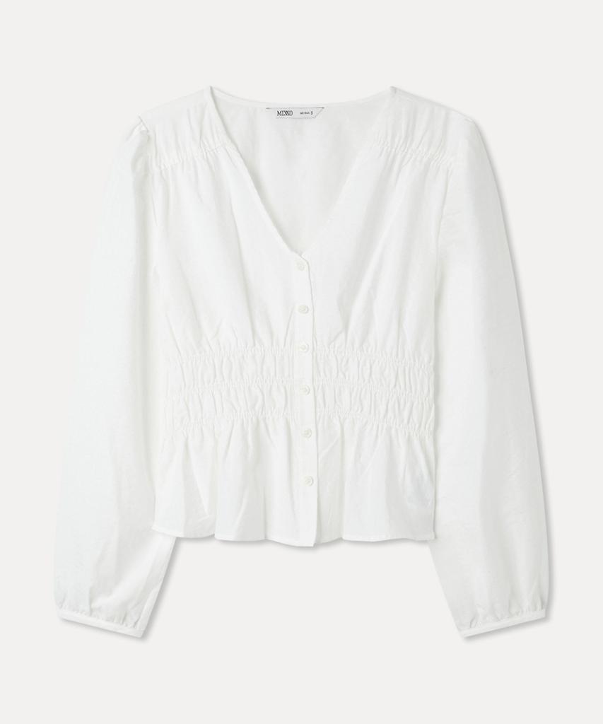 MIXXO Gingham Check Blouse_Miwblg412G