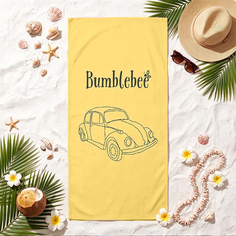 Bumblebee Soft Beach Towel Stylish Beach Pool Towel for Summer Seaside Vacation Travel