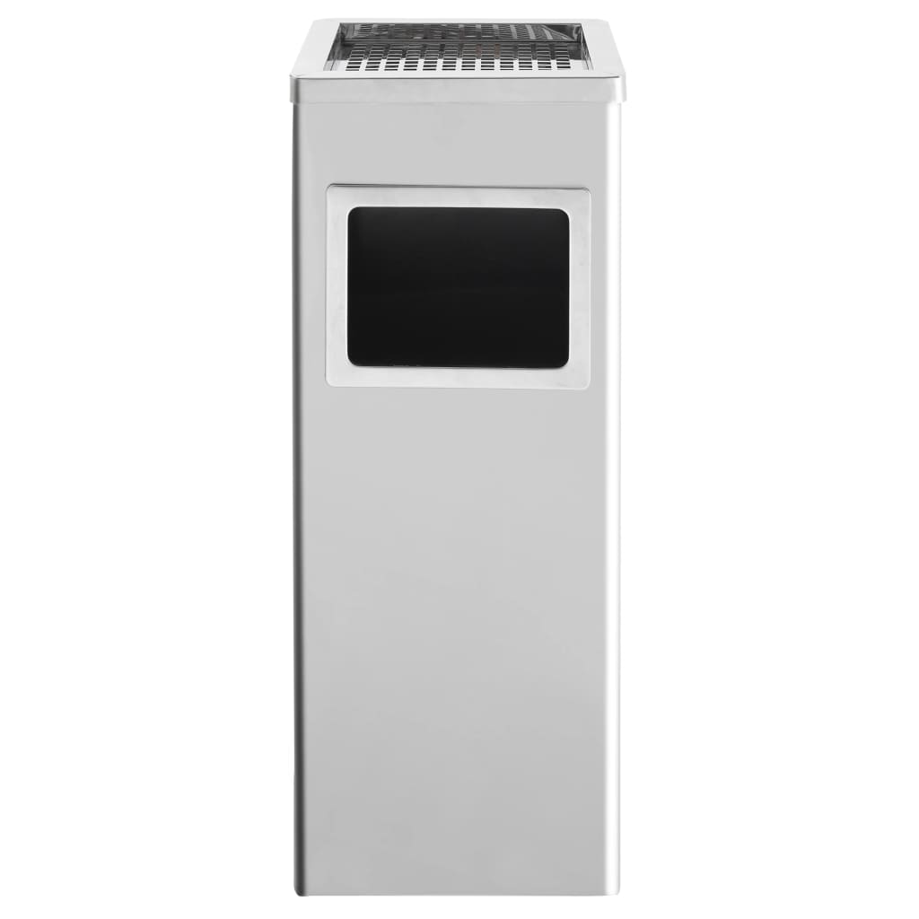 36 L Stainless Steel Trash Can with Ashtray for Hotels