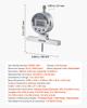 VEVOR Depth Gauge, Depth Micrometer Digital Electronic Indicator 0-558.8 mm Measuring Range, 0.01 mm Resolution