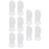 10pcs Baby Finger Toothbrush Infant Silicone Soft Finger Toothbrushes for NewbornPink Shell