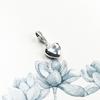 Heart 925 Silver Dangle Charm Pendant DIY Handmade Fashion Jewelry Findings Romantic Accessories For Women