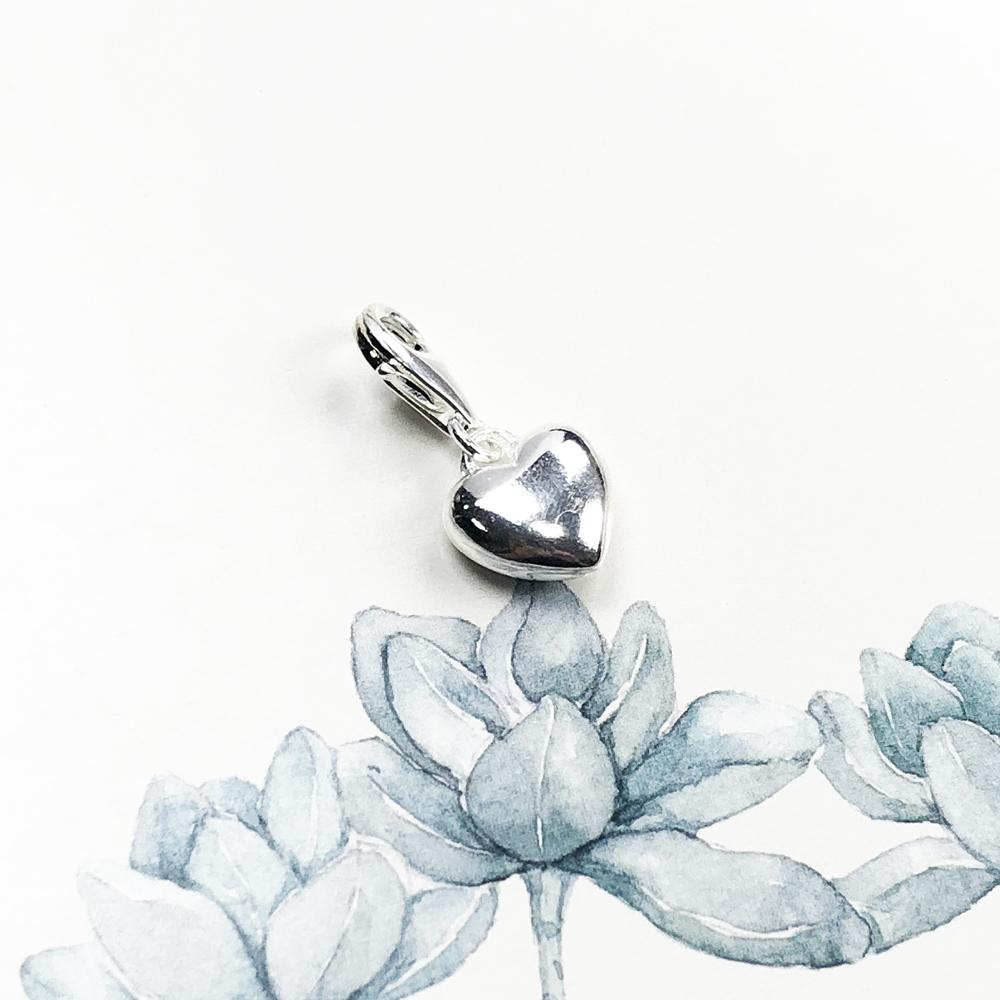 Heart 925 Silver Dangle Charm Pendant DIY Handmade Fashion Jewelry Findings Romantic Accessories For Women
