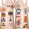 10 Sheets Kids Toy Gift Halloween Pumpkins Tattoo Sticker Temporary Fake Tattoo Arm Hands Body Waterdichte Tatouages