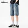 Mark Fairwhale Men's Tencel Blend Casual Denim Shorts