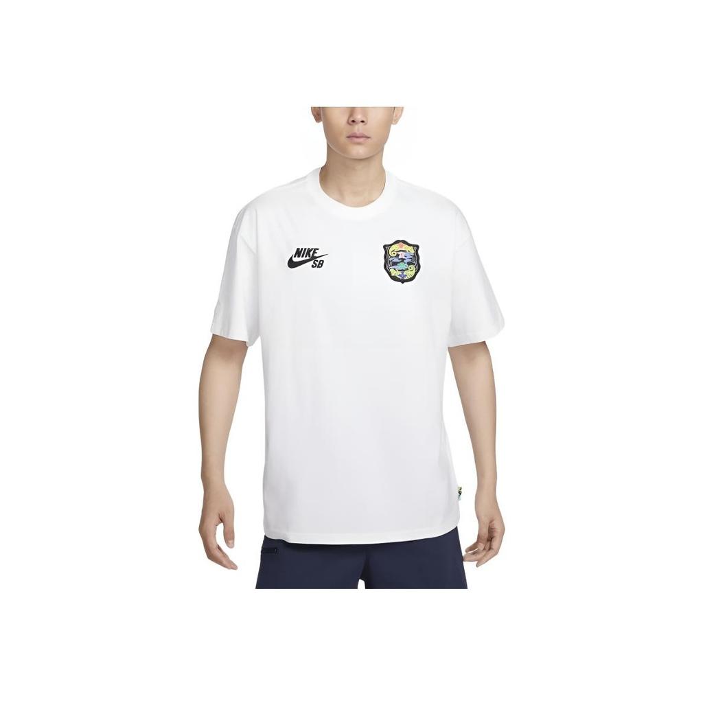 Nike Футболка SB Olympics 2024 Агностик Белая Унисекс Уличная одежда FZ4109100