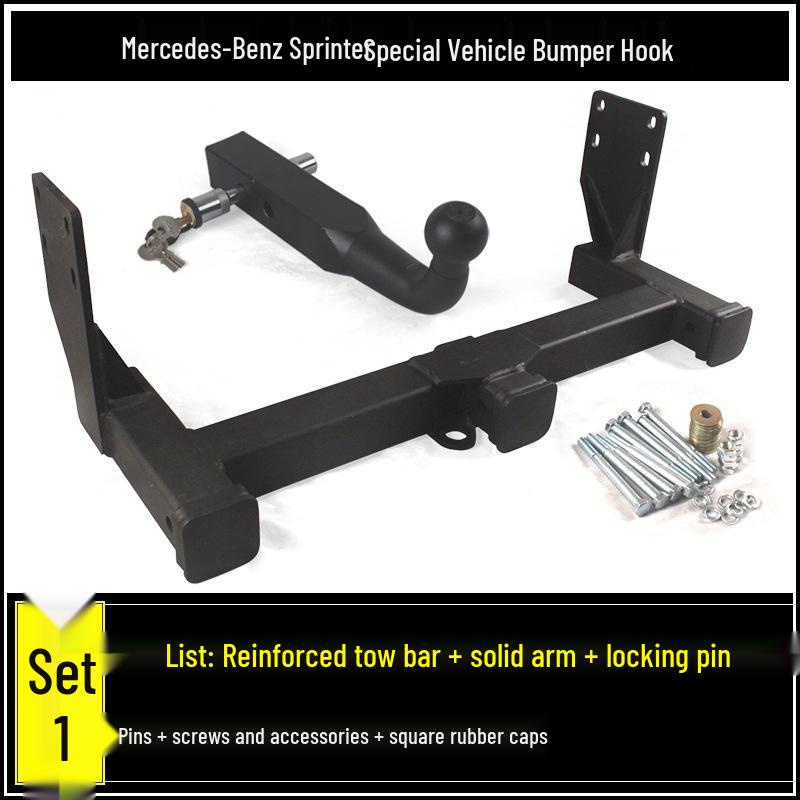 Compatible Mercedes-Benz Sprinter, V-Class, B-Class RV Tow Hook and Rear Trailer Hitch Adapter