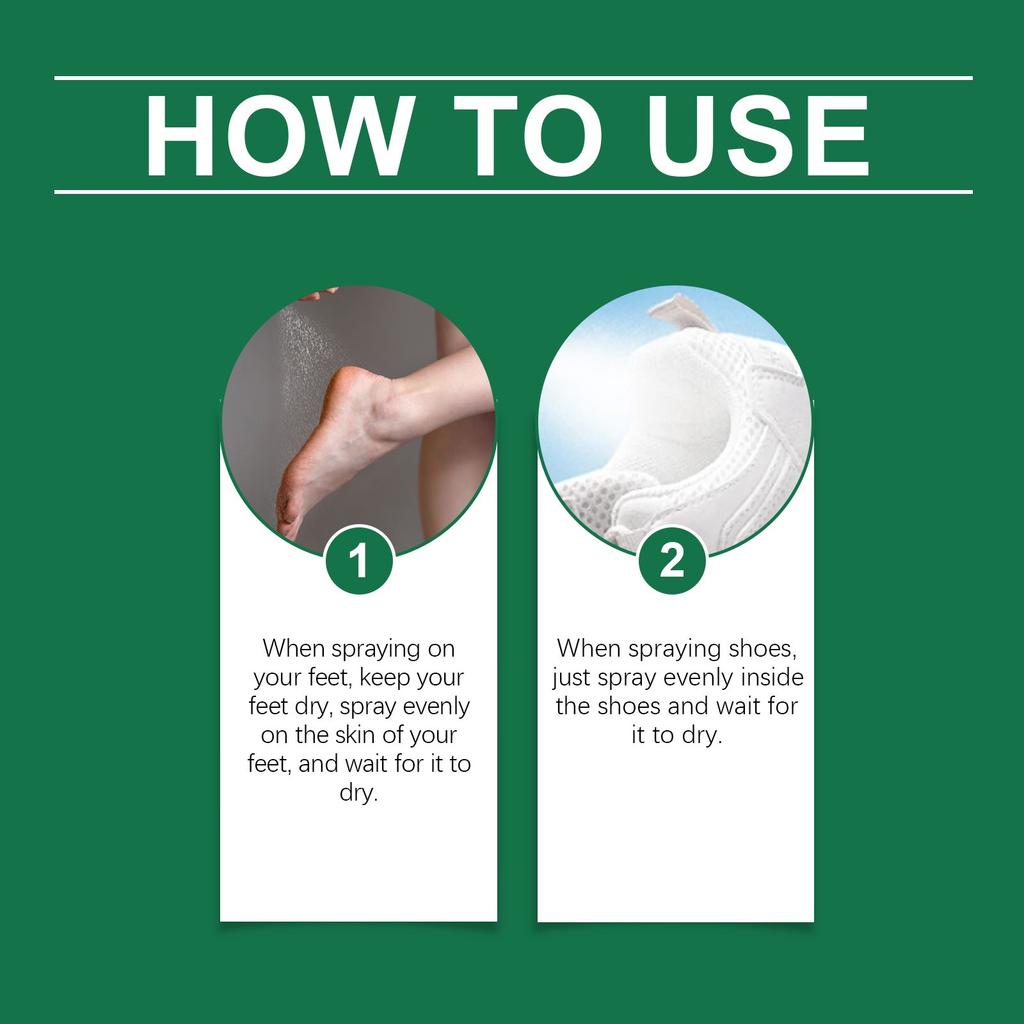 Athlete's Foot, натуральный травяной дезодорант-спрей для ног, подходит для большинства дезодорантов для ног, лечит зуд и запах(30мл