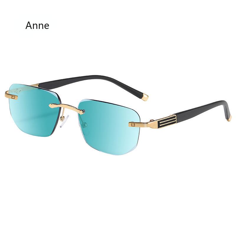 Сплавные Бескаркасные Женские и Мужские Солнцезащитные Очки для Чтения Блокирующие Синий Свет Очки Солнцезащитные Очки для Чтения 0+1.0+1.5+2.0+2.5