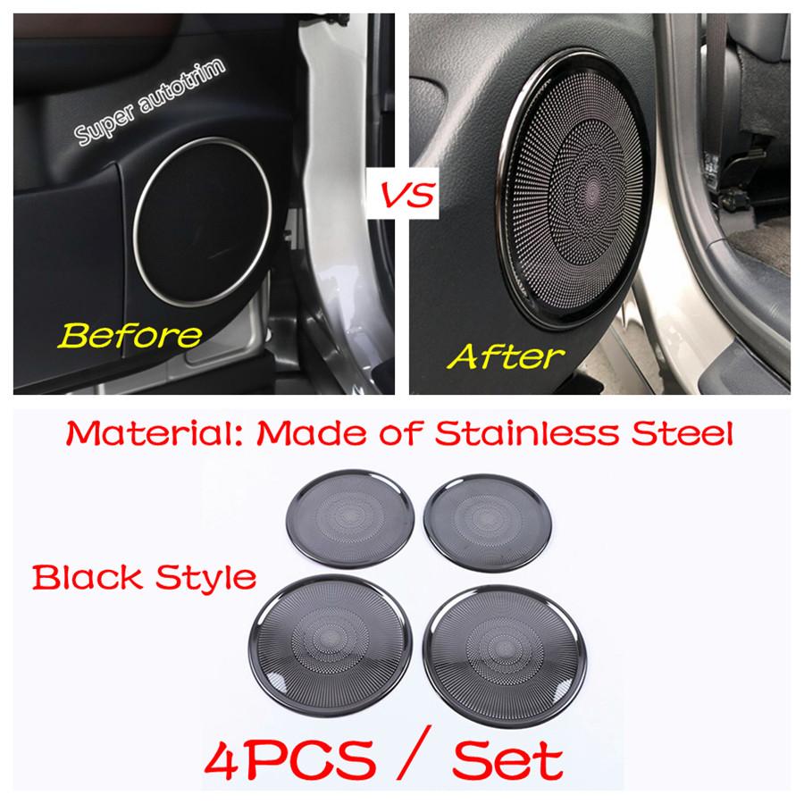 Car Door Speaker Loudspeaker Frame Decoration Cover Trim For Lexus RX RX450h 2016 - Stainless Steel Accessories Interior