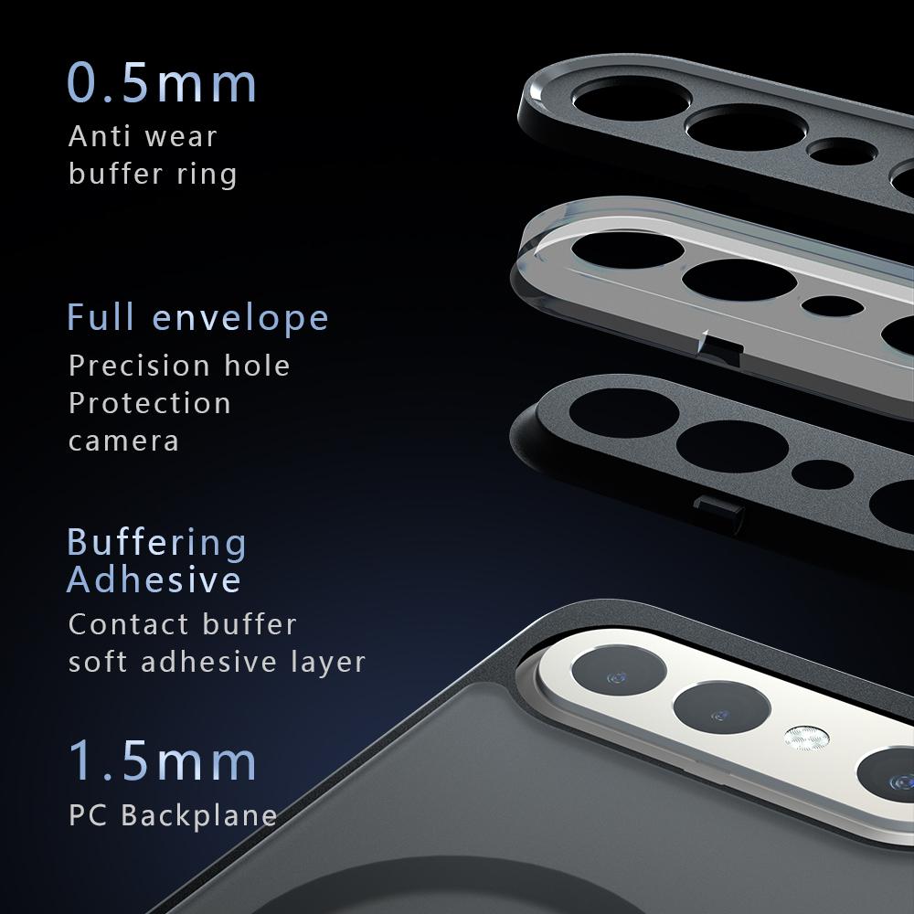Чехол для Vivo X300 FE, приятный для кожи, магнитный, матовый, frosted, полупрозрачный, с подушкой безопасности, не желтеющий, защита от отпечатков пальцев