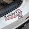Nurse Appreciation Gift Compassion Strength Service Car Badge, Scratch Resistant Durable Alloy Emblem Metal Emblem, 3D Relief Nursing Profession