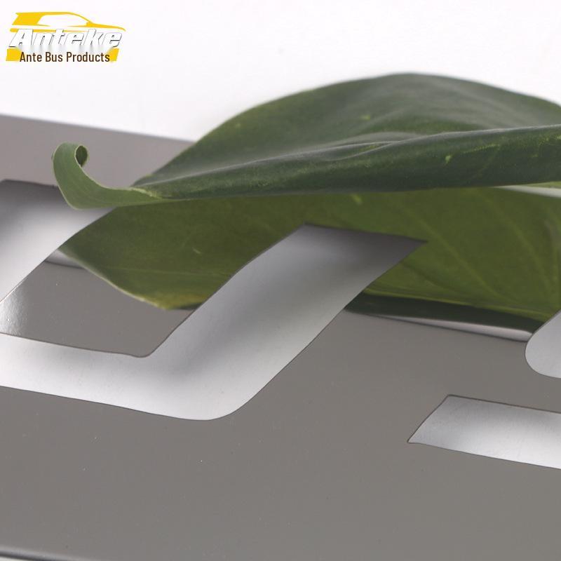 21 Kustu High-Mounted Brake Light Trim - Stainless Steel Decorative Warning Light Patch