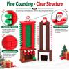 Santa Claus Chimney 11-day Countdown Calendar Socks Wooden Christmas Calendar Desktop Ornaments Home Party Fun Supplies Gift
