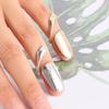 False Jewelry Gold Metal Ring Nail Fashion Rings Women Silver